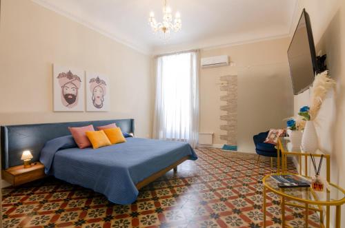 TV a/nebo společenská místnost v ubytování Case Triscele - B&B