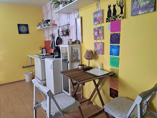 Kuchyň nebo kuchyňský kout v ubytování Ozy's place