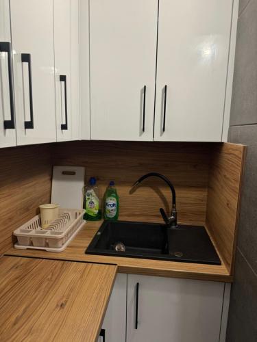 Dapur atau dapur kecil di Ośrodek Wczasowy Magdalena