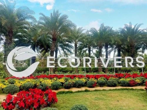 a sign for the epcot flower and garden festival at Cine Homestay - Căn hộ cao cấp Ecopark Hải Dương in Hải Dương