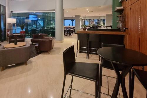 Zona de lounge sau bar la Apto Executivo Próximo à Berrini - São Paulo