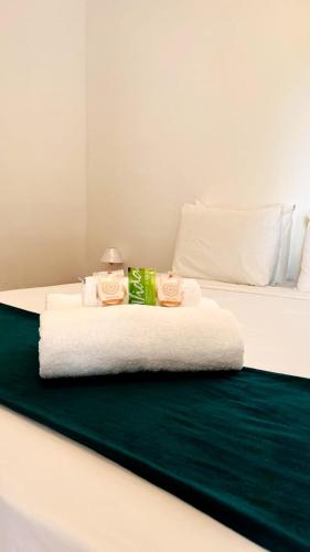 Cama o camas de una habitación en Pousada Enero