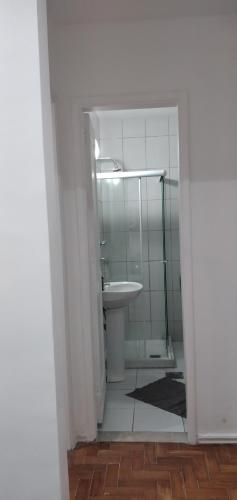 Koupelna v ubytování Otimo Sala e quarto Copa