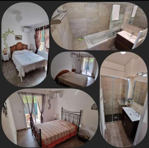 Koupelna v ubytování Appartement porto pollo100 m plage