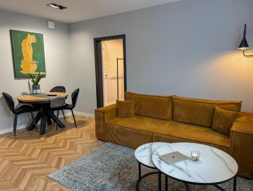 Posezení v ubytování Apartamenty Zielona