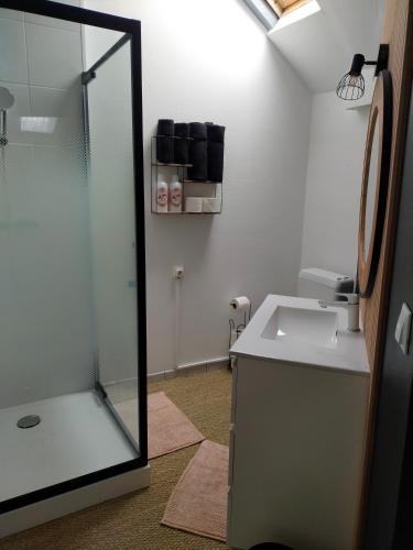 Bathroom sa Appartement Dunkerque Centre