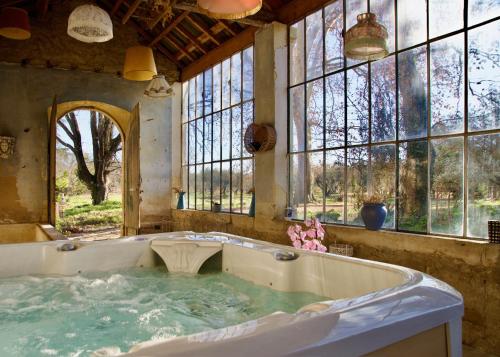 Fotografia z galérie ubytovania Château de Sienne proche Avignon Orange 7 Chambres Piscine Rivière v destinácii Chusclan