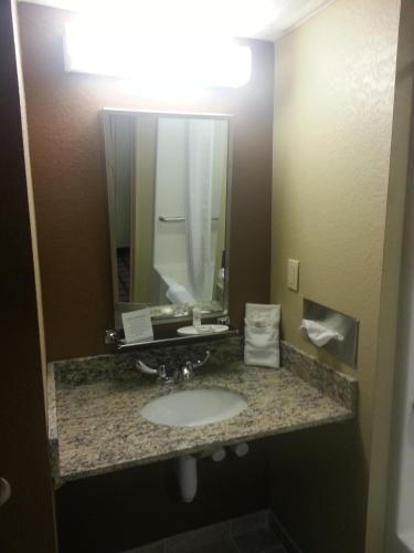 Ένα μπάνιο στο Microtel Inn and Suites Carrollton