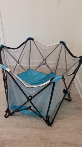 a tent sitting on the floor in a room at Large, Central, Lovely & Cozy 4bed/2bath - House by Everbank Stadium JACKSONVILLE in Jacksonville