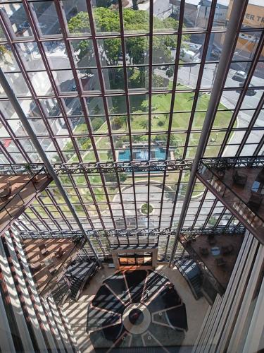 an overhead view of the ceiling of a building at Summit Flat Exclusivo Proximo ao center Vale shopping in São José dos Campos