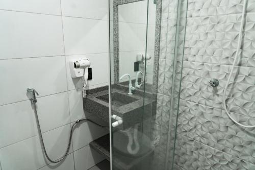Phòng tắm tại MD Recanto Hotel