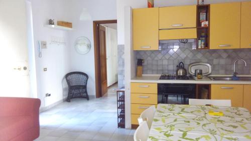 Kuchyň nebo kuchyňský kout v ubytování Resort Siranita