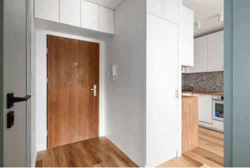 Kuchyň nebo kuchyňský kout v ubytování SEASIDE TERRACE ekskluzywny apartament w stylu skandynawskim
