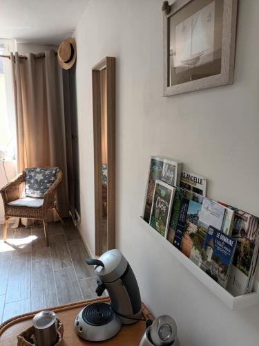 Χώρος καθιστικού στο La petite maison