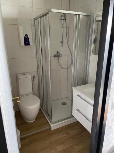 Bilik mandi di Ferienhaus in der Rhön