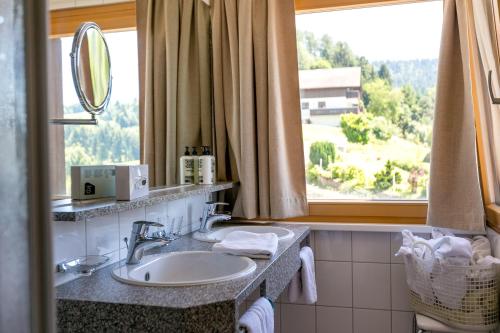 Koupelna v ubytování Hotel Schönblick