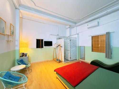 TV a/nebo společenská místnost v ubytování Love Family Hotel