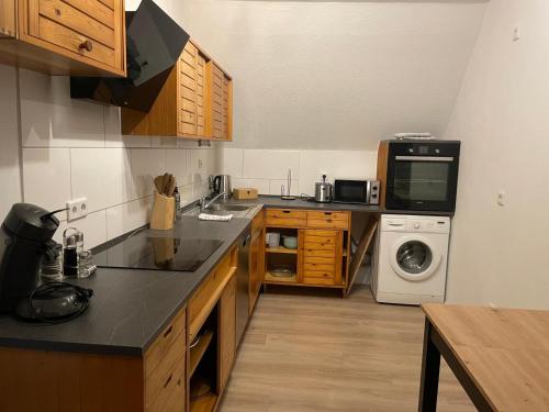 Dapur atau dapur kecil di FeWo An der Hoppecke nähe Brilon