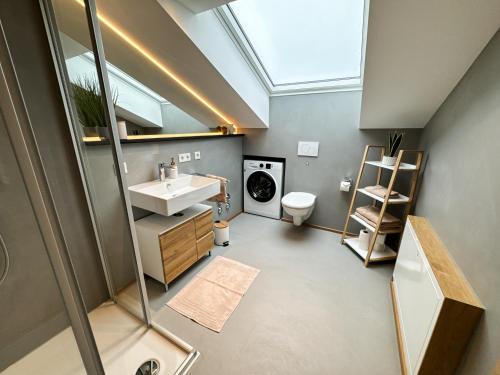 Koupelna v ubytování Ferienwohnung Eggstätt
