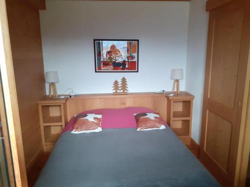 Postel nebo postele na pokoji v ubytování Appartement alp'intages