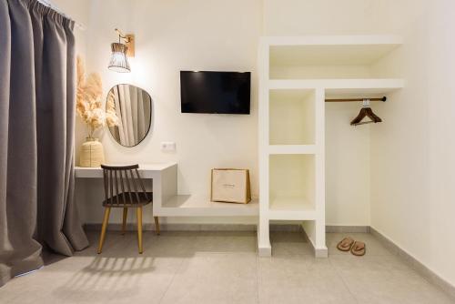 TV o dispositivi per l'intrattenimento presso Vammos Luxury Residences