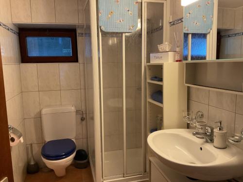 Koupelna v ubytování Beautiful small apartment with Lago Maggiore view