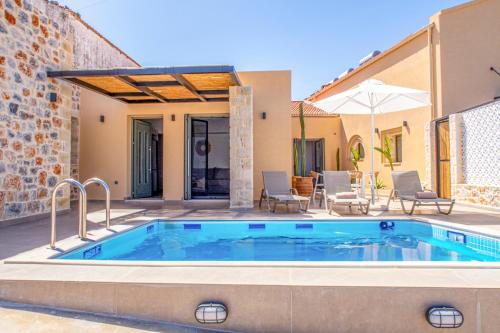 Πισίνα στο ή κοντά στο Kefalas Luxury Villas Stavlos with Private Pool