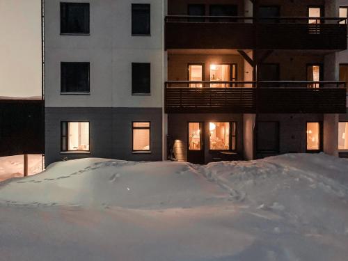 冬のYlläs Chalets Luminaの様子