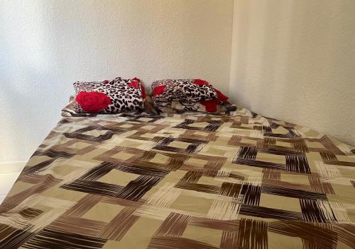 Ένα ή περισσότερα κρεβάτια σε δωμάτιο στο 3 Prox Aeroporto Confins, Cid Galo, 15min Belo horizonte