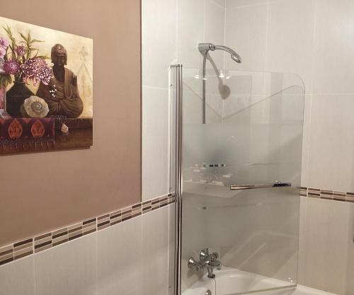 Koupelna v ubytování EL HOGAR DE LA CASTAÑERA