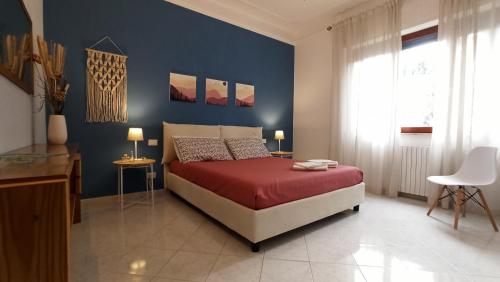 Ένα ή περισσότερα κρεβάτια σε δωμάτιο στο SeaGarden Apartment