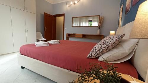 Ένα ή περισσότερα κρεβάτια σε δωμάτιο στο SeaGarden Apartment