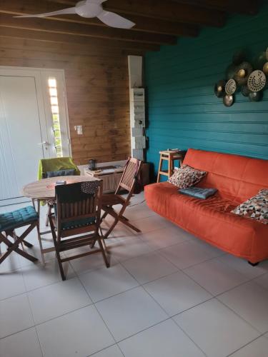 Istumisnurk majutusasutuses VILLA -Le Chalet Tropical