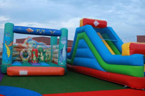 an inflatable play set on a playground at Lina Dreamland Resort in Billah