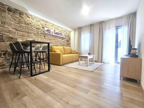 Posezení v ubytování A Quinta de Cea - Apartamentos