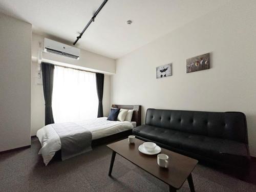 Χώρος καθιστικού στο Nagomi by b hotel - 1 bedroom Apt near museum for 3 Ppl