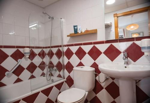 Koupelna v ubytování Hostal San Juan