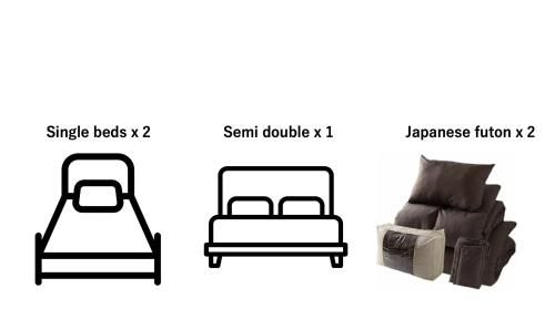 two pictures of a chair and a couch at The Aoca Tokyo Sanno in Tokyo