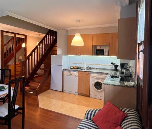 Kuchyň nebo kuchyňský kout v ubytování Alquileres la Blanca de Nueva