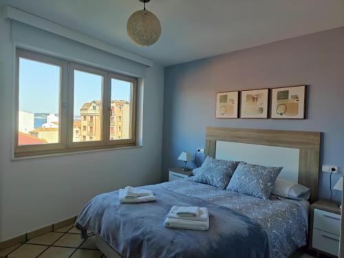 Ένα ή περισσότερα κρεβάτια σε δωμάτιο στο Luminoso y Moderno