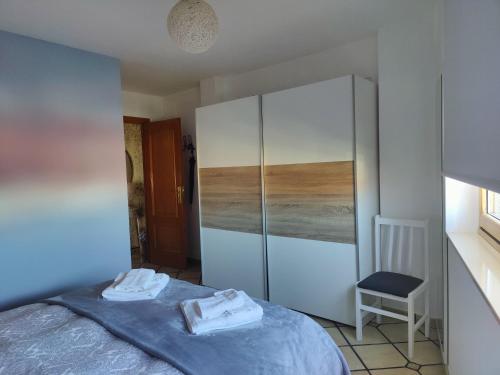 Ένα ή περισσότερα κρεβάτια σε δωμάτιο στο Luminoso y Moderno