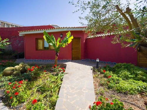 Κήπος έξω από το Villa with Pool and sea views in Banana Plantation by CanaryScape