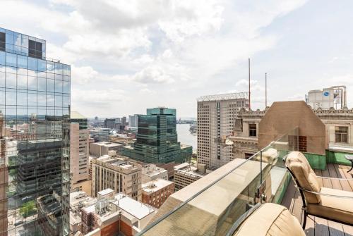 Nespecifikovaný výhled na destinaci Baltimore nebo výhled na město při pohledu z apartmánu