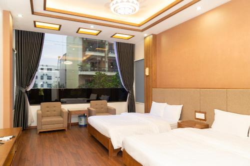 Gulta vai gultas numurā naktsmītnē Korea Hotel VIP