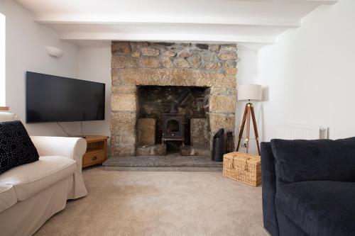 Posezení v ubytování Cornish Cottage - Sleeps 8/9