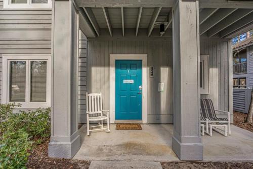 Bygningen som feriehuset ligger i