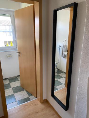 Koupelna v ubytování Bayerwaldnest