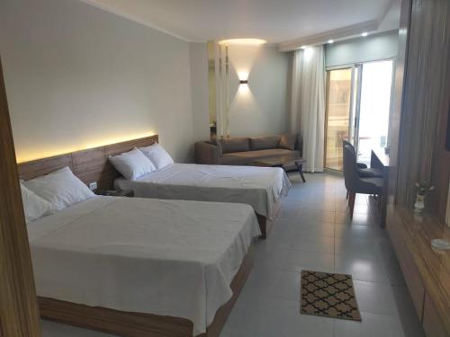 Postel nebo postele na pokoji v ubytování Scandic resort hurghada Egypt