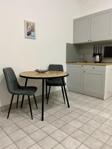 Kuchyň nebo kuchyňský kout v ubytování Adria