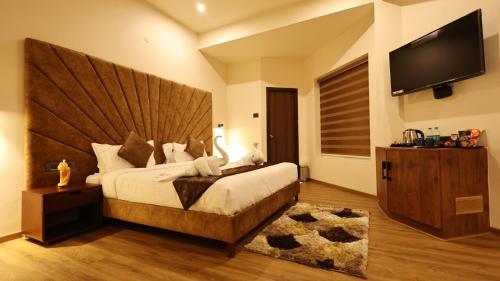 Postel nebo postele na pokoji v ubytování Hotel Elpaso